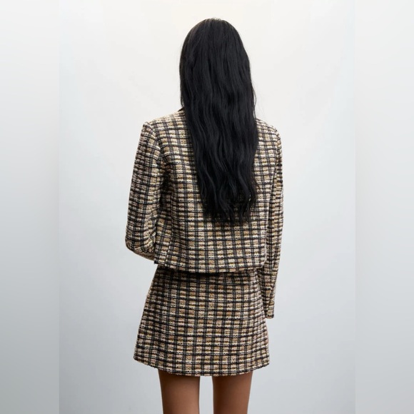 *BRAND NEW WITH TAGS* Mango - Check tweed jacket - Picture 5 of 9